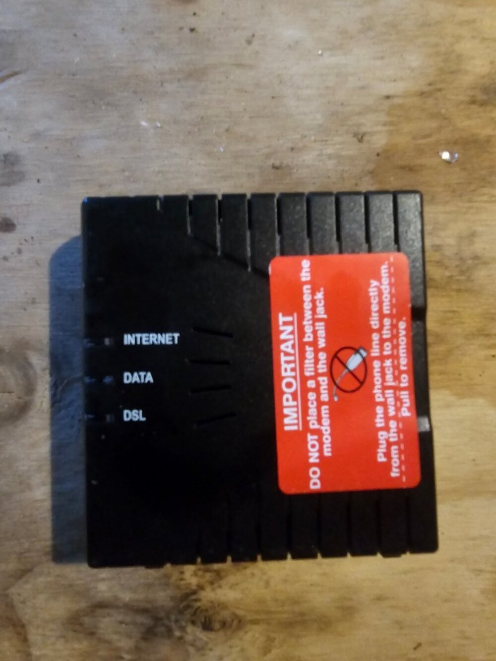 Westell 6100G ADSL2+ DSL Modem Internet Router Black
